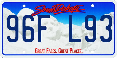 SD license plate 96FL93
