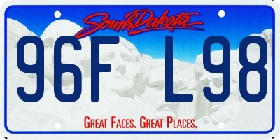 SD license plate 96FL98