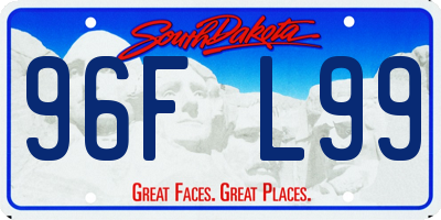 SD license plate 96FL99