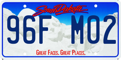 SD license plate 96FM02