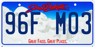 SD license plate 96FM03