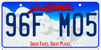 SD license plate 96FM05