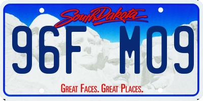 SD license plate 96FM09