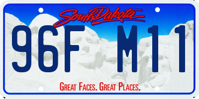 SD license plate 96FM11