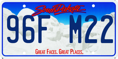 SD license plate 96FM22
