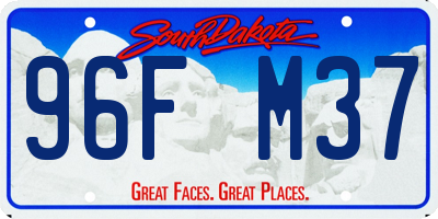 SD license plate 96FM37