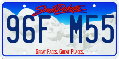 SD license plate 96FM55