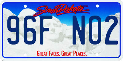 SD license plate 96FN02