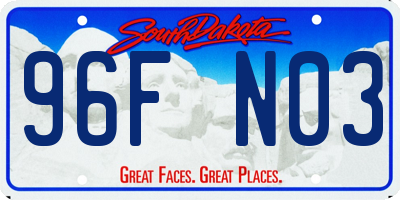 SD license plate 96FN03