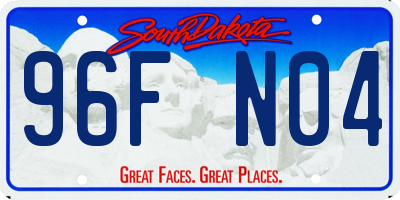 SD license plate 96FN04