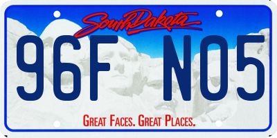 SD license plate 96FN05