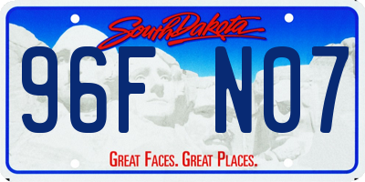 SD license plate 96FN07