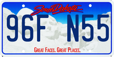 SD license plate 96FN55