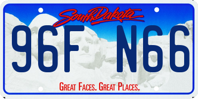 SD license plate 96FN66