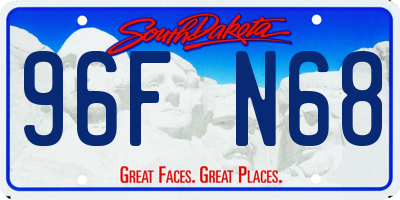 SD license plate 96FN68