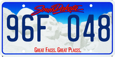 SD license plate 96FO48