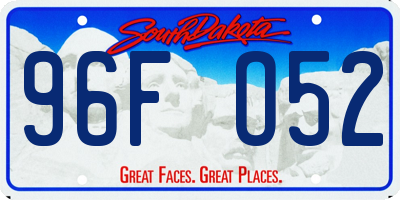 SD license plate 96FO52