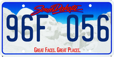 SD license plate 96FO56