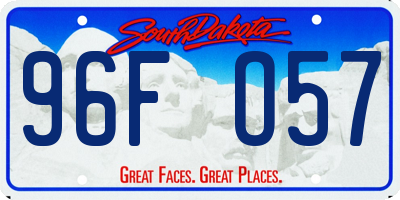 SD license plate 96FO57