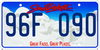 SD license plate 96FO90