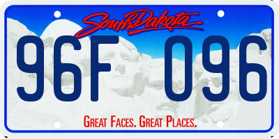 SD license plate 96FO96
