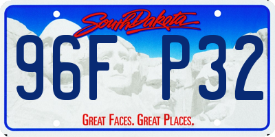 SD license plate 96FP32