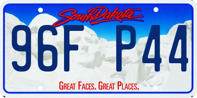 SD license plate 96FP44