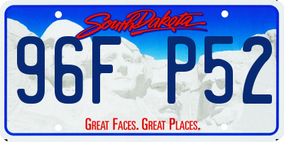 SD license plate 96FP52