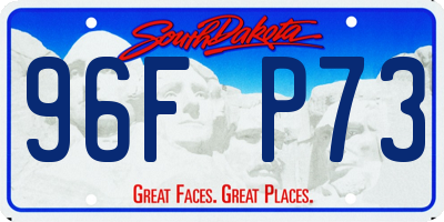 SD license plate 96FP73