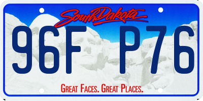 SD license plate 96FP76