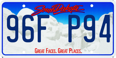 SD license plate 96FP94