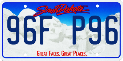 SD license plate 96FP96