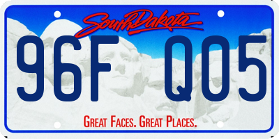 SD license plate 96FQ05