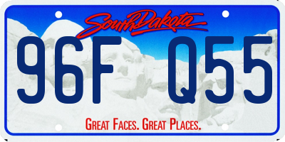 SD license plate 96FQ55