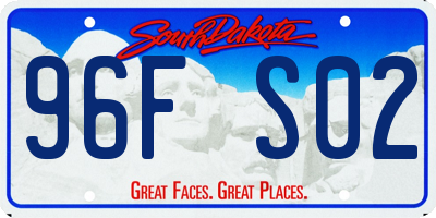 SD license plate 96FS02