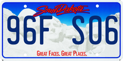 SD license plate 96FS06