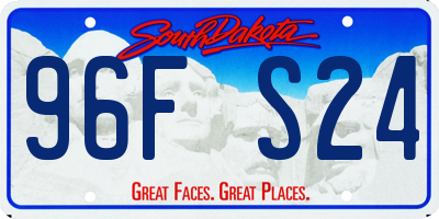SD license plate 96FS24