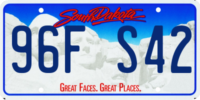 SD license plate 96FS42