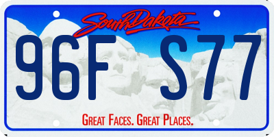 SD license plate 96FS77