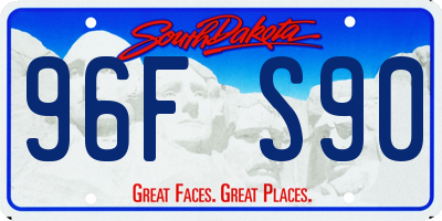 SD license plate 96FS90