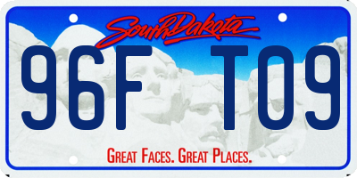 SD license plate 96FT09