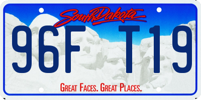 SD license plate 96FT19