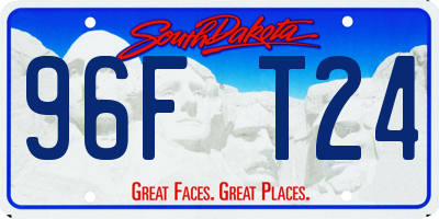 SD license plate 96FT24