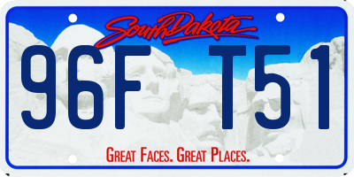 SD license plate 96FT51