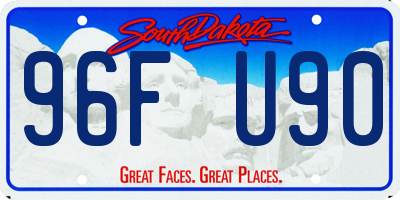 SD license plate 96FU90