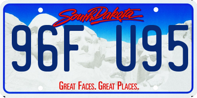 SD license plate 96FU95