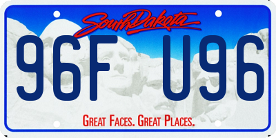 SD license plate 96FU96