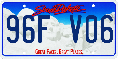 SD license plate 96FV06
