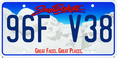 SD license plate 96FV38