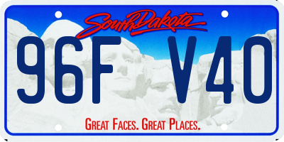 SD license plate 96FV40